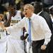 Michigan head coach John Beilein shouts from the sidelines during the first half against Iowa at Crisler Center on Sunday, Jan. 6. Michigan beat Iowa 95-67 in the Big Ten home opener. Melanie Maxwell I AnnArbor.com